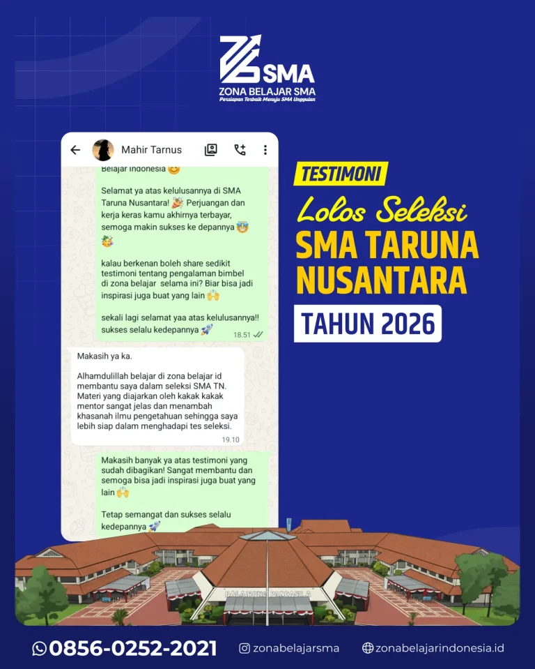 ZBS - Testi SMA Tarnus 6 - Mahir